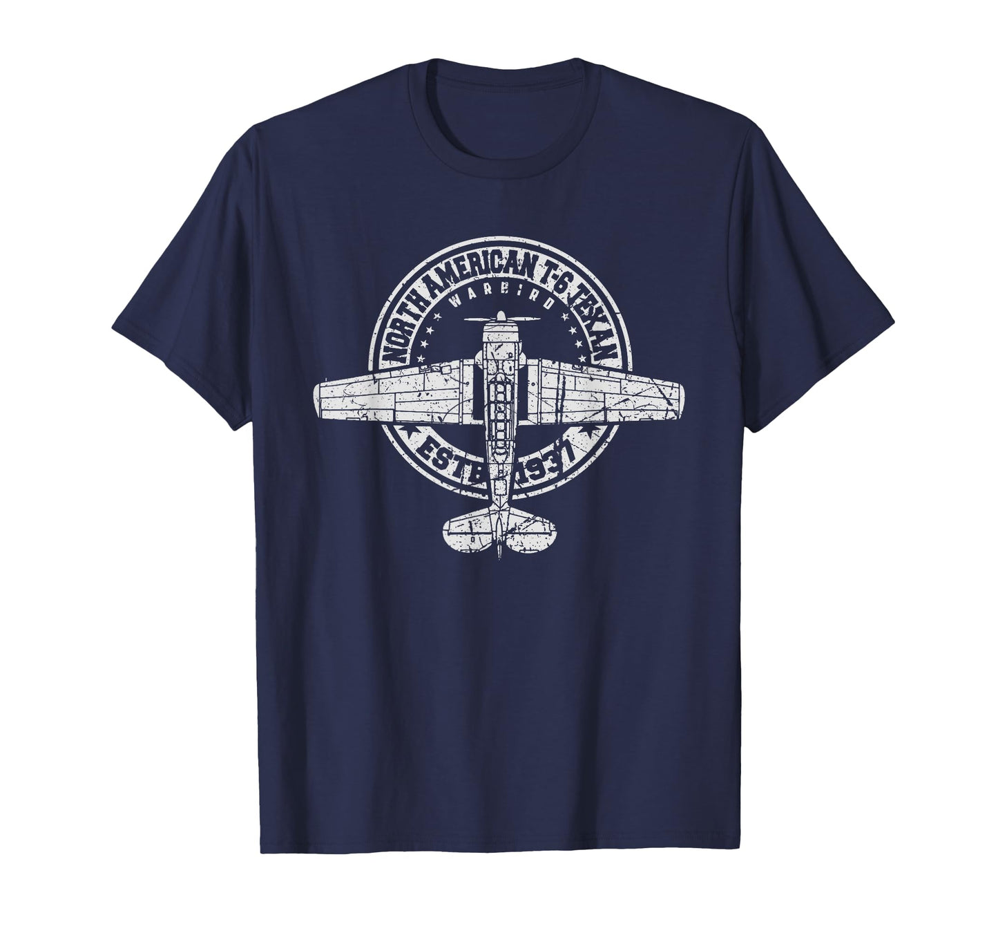 North American T-6 Texan Warbird Vintage Aircraft T-Shirt