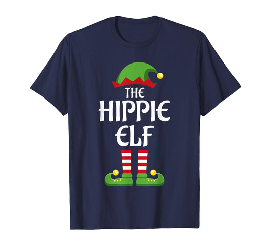 Hippie Elf Family Matching Group Christmas T-Shirt