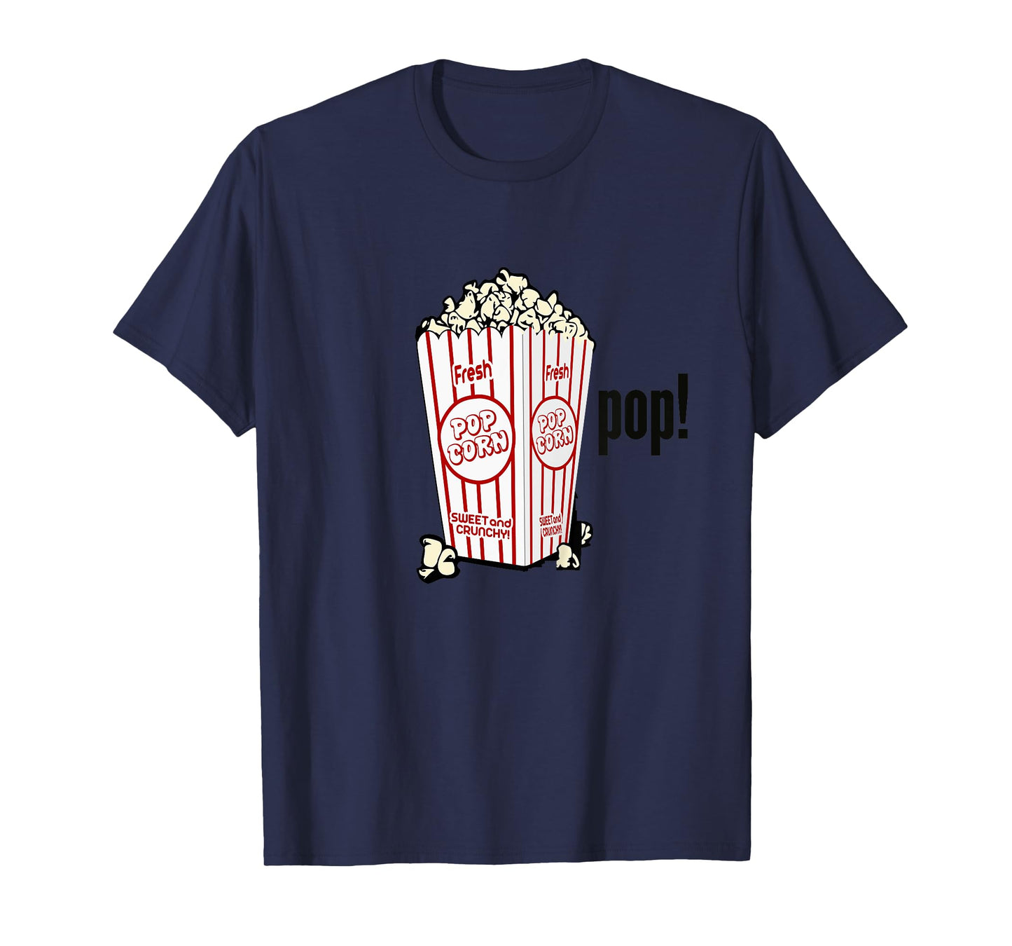 Movie Popcorn Pop T-shirt Boys Girls Youth Children Bucket T-Shirt