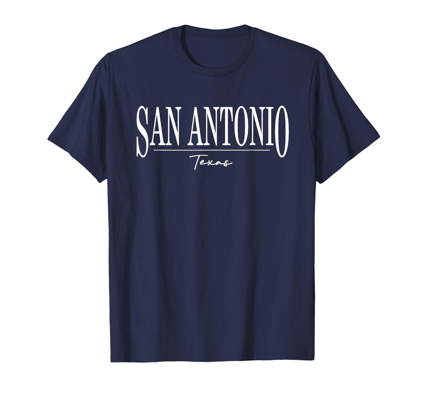 San Antonio Texas Retro Vintage Text Souvenir Mens Womens T-Shirt