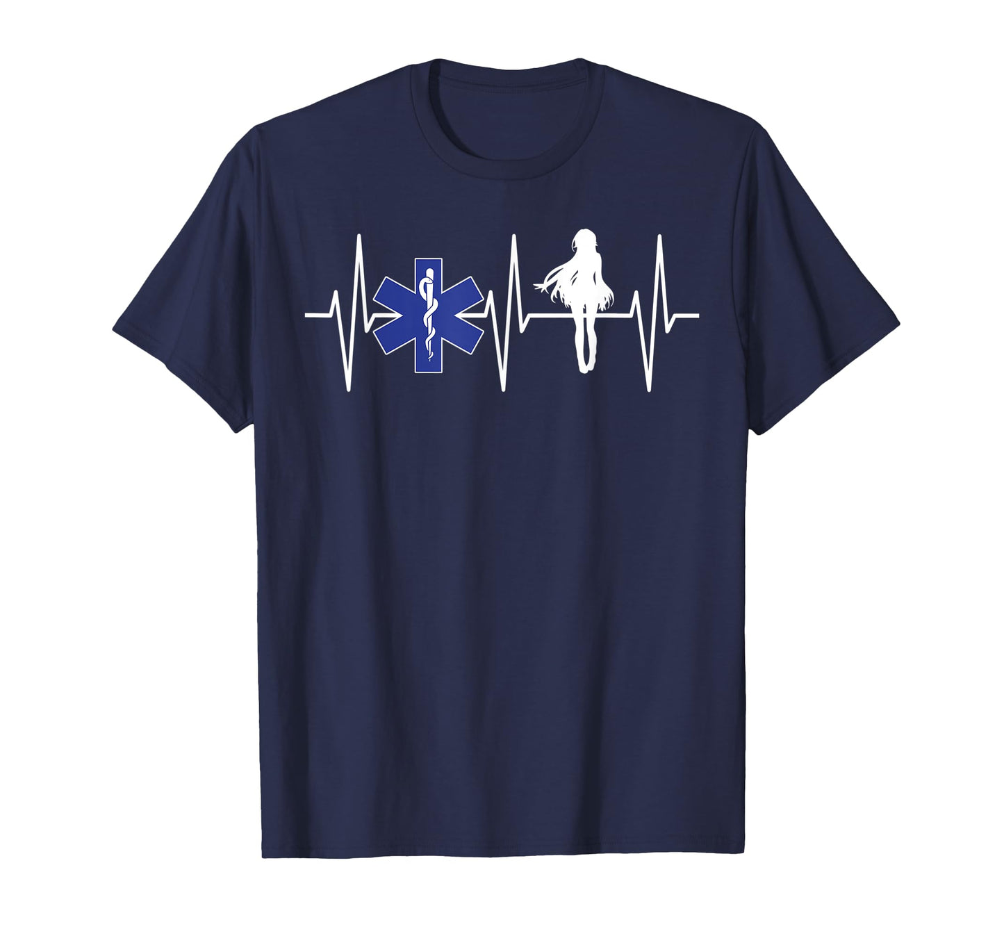 EMS Shirt Anime Lover EMT Paramedic Heartbeat Anime T-Shirt