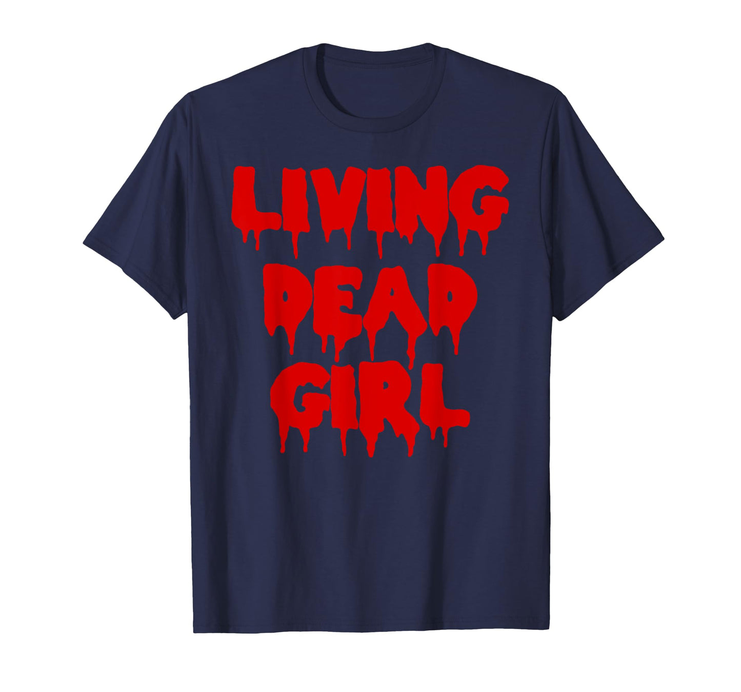 Dripping Blood Halloween Zombie Movie Living Dead Girl T-Shirt