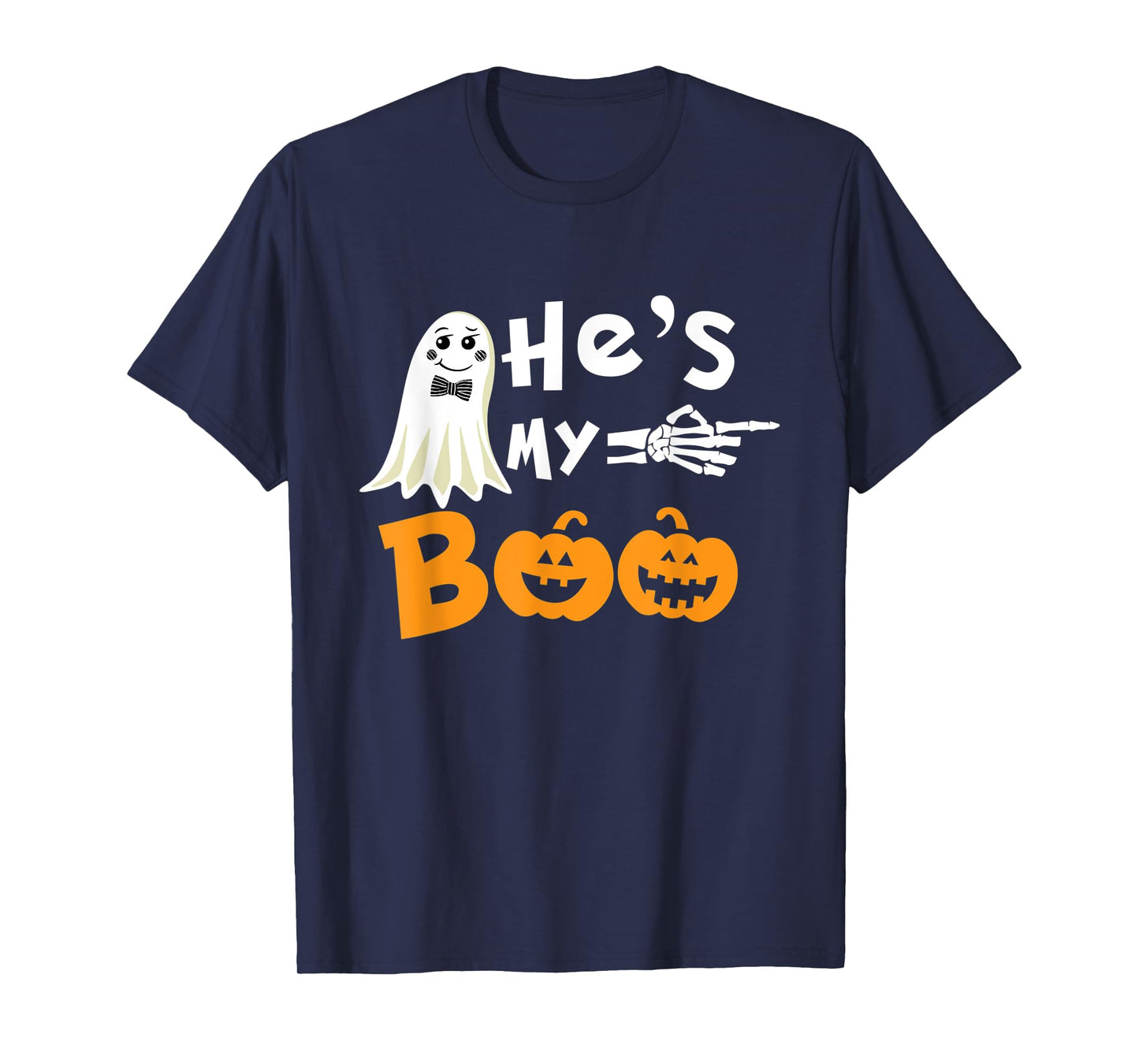 He's My Boo Matching Halloween Costumes For Couples T-Shirt
