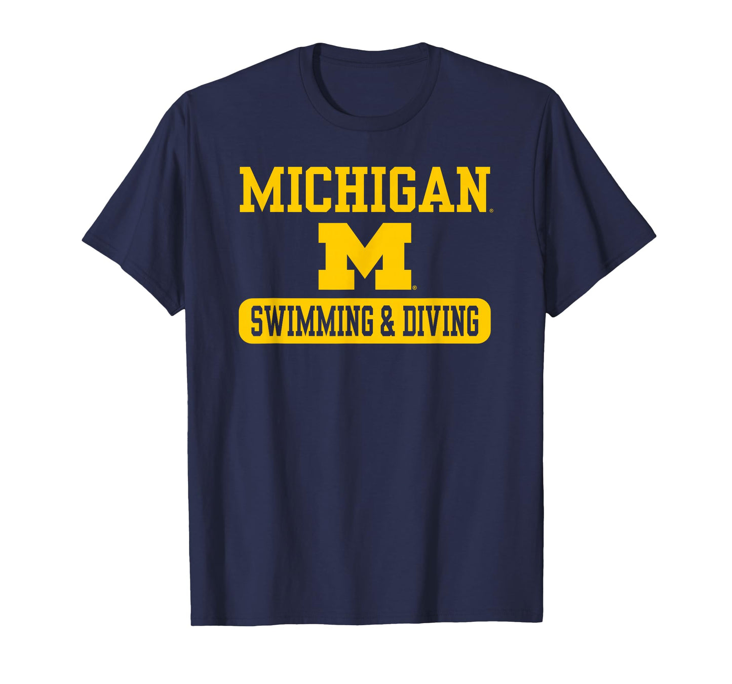 Michigan Wolverines Swimming & Diving Navy T-Shirt