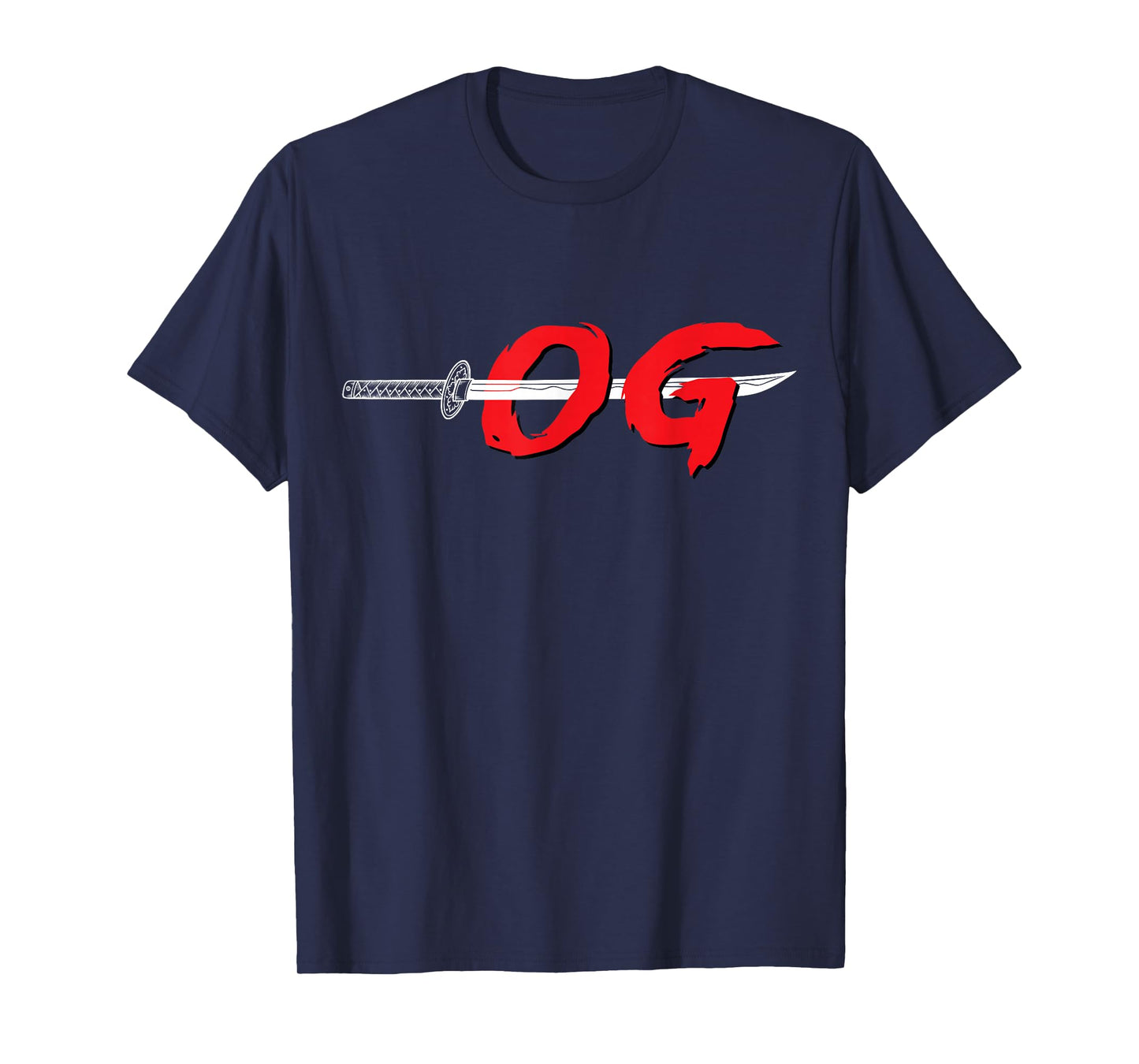 OG Sword Graphic | Bold Red Brush Style Design T-Shirt