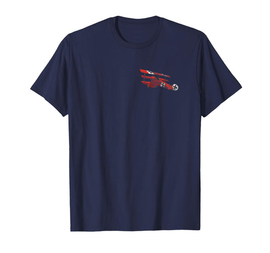 Red Baron Fokker Triplane WWI Fighter Ace Plane Gift T-Shirt