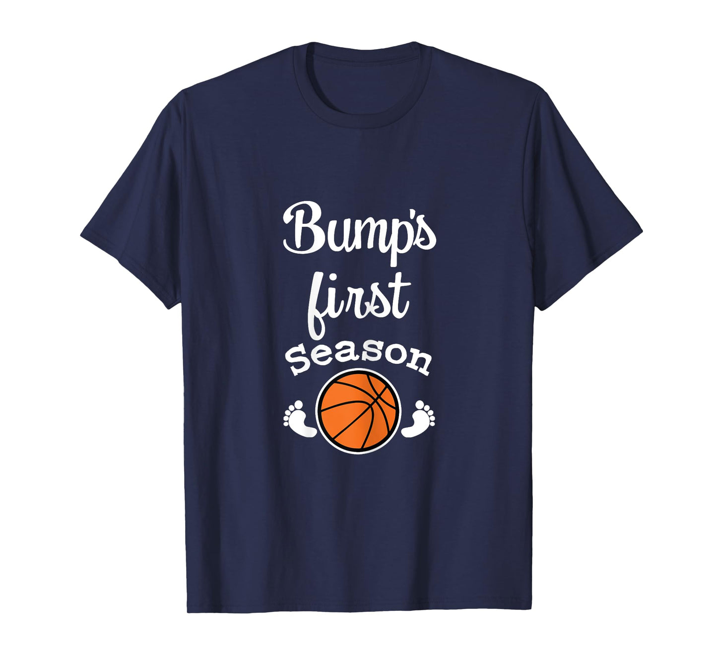 Baby Bump's First Basketball Season Women's Expecting Shirt T-Shirt