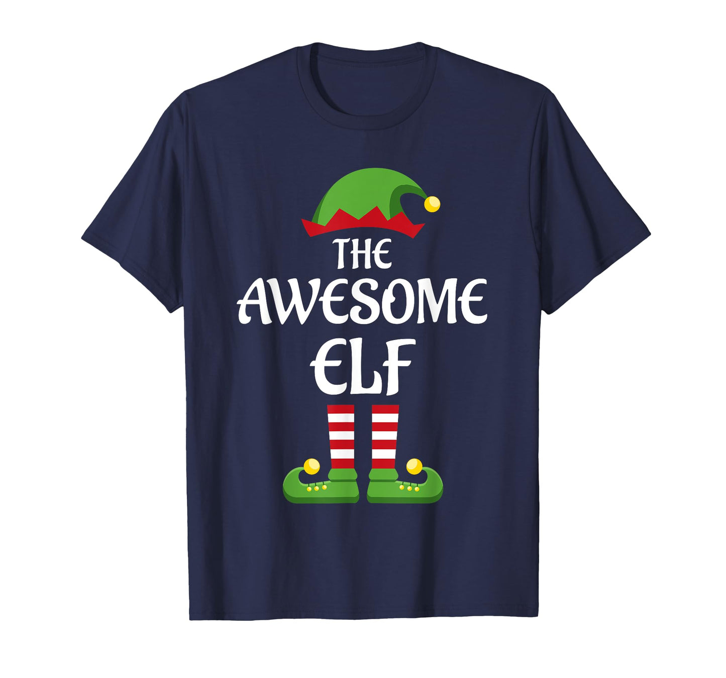 Awesome Elf Family Matching Group Christmas T-Shirt