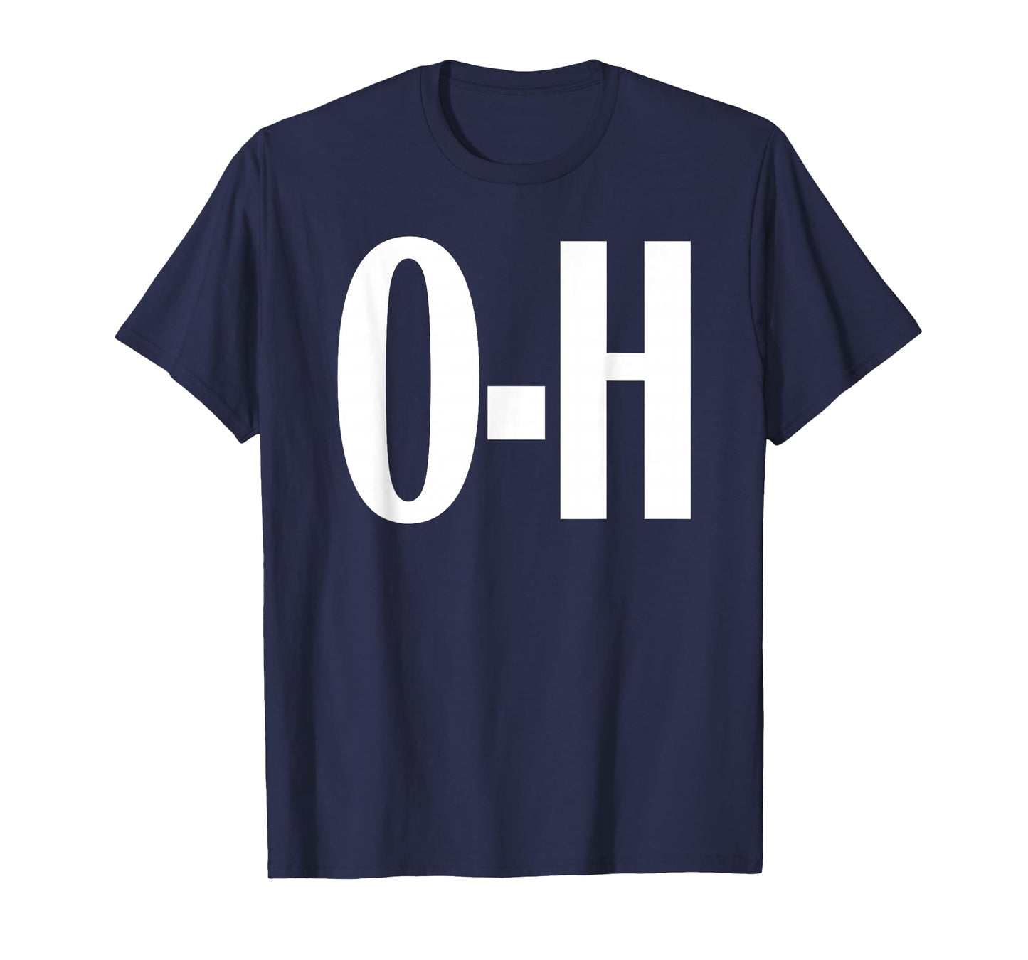 O-H Couples Matching Ohio Sports Football Funny Fun T-shirt T-Shirt