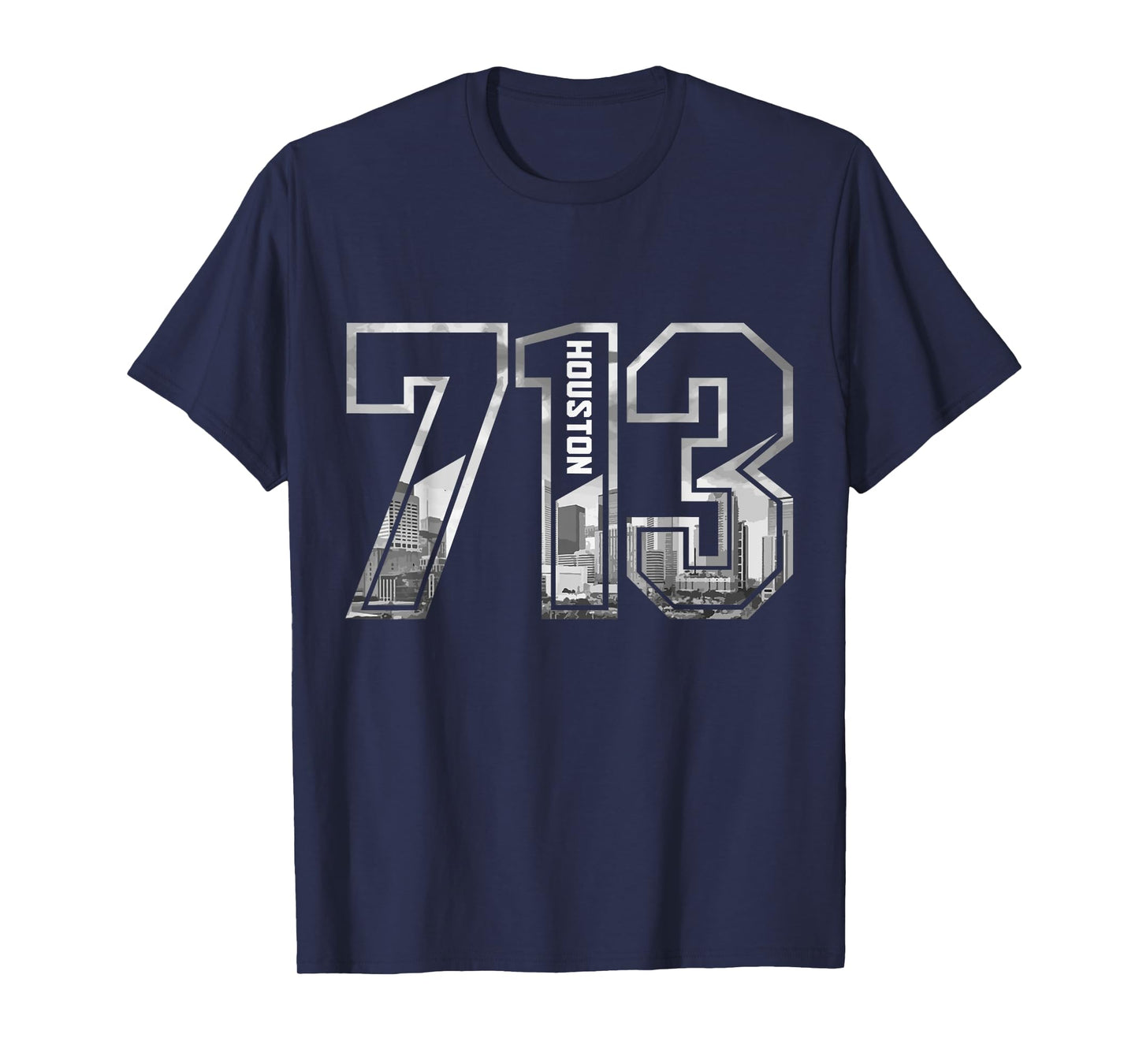 Houston Texas 713 Area Code Pride Vintage T-Shirt