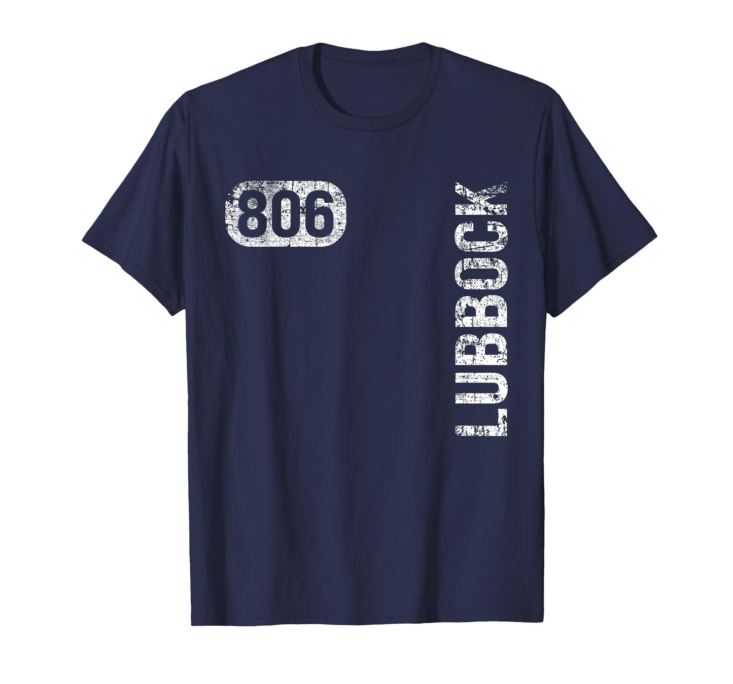 Lubbock Texas 806 Area Code Vintage Retro T-Shirt