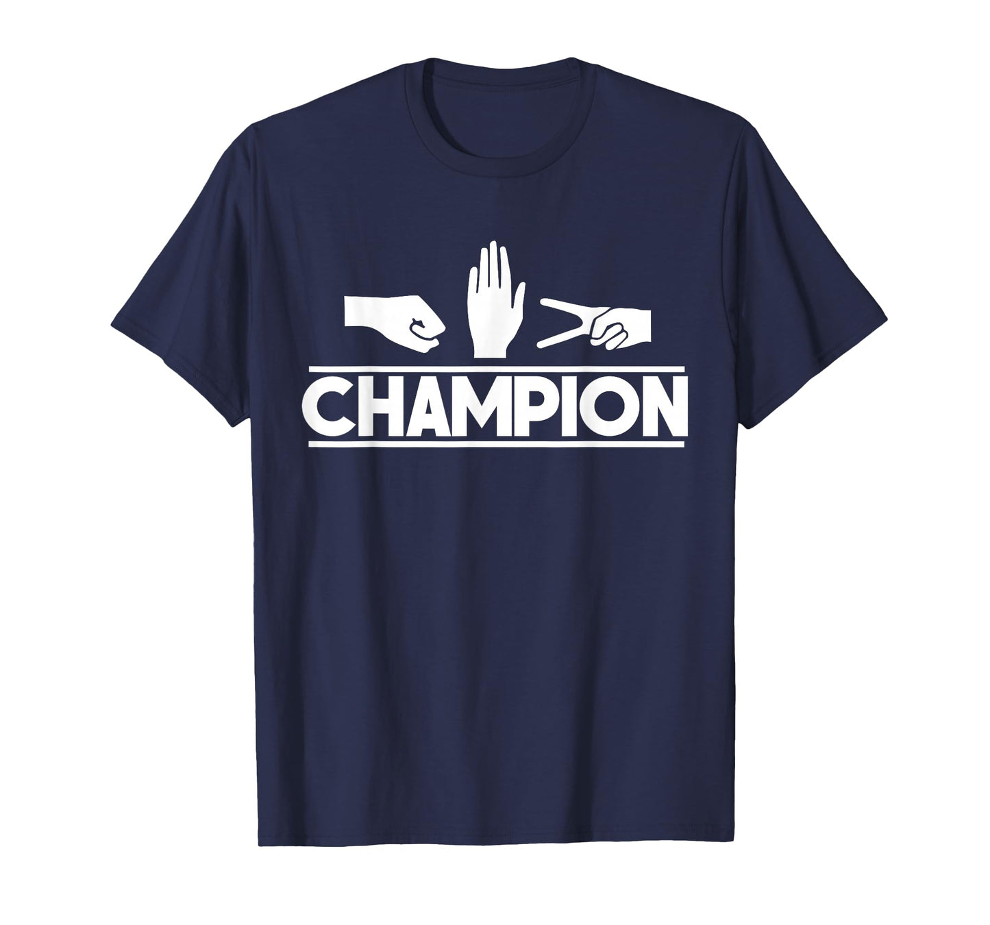 Rock Paper Scissors Master Supreme Champion Joke Novelty Tee T-Shirt