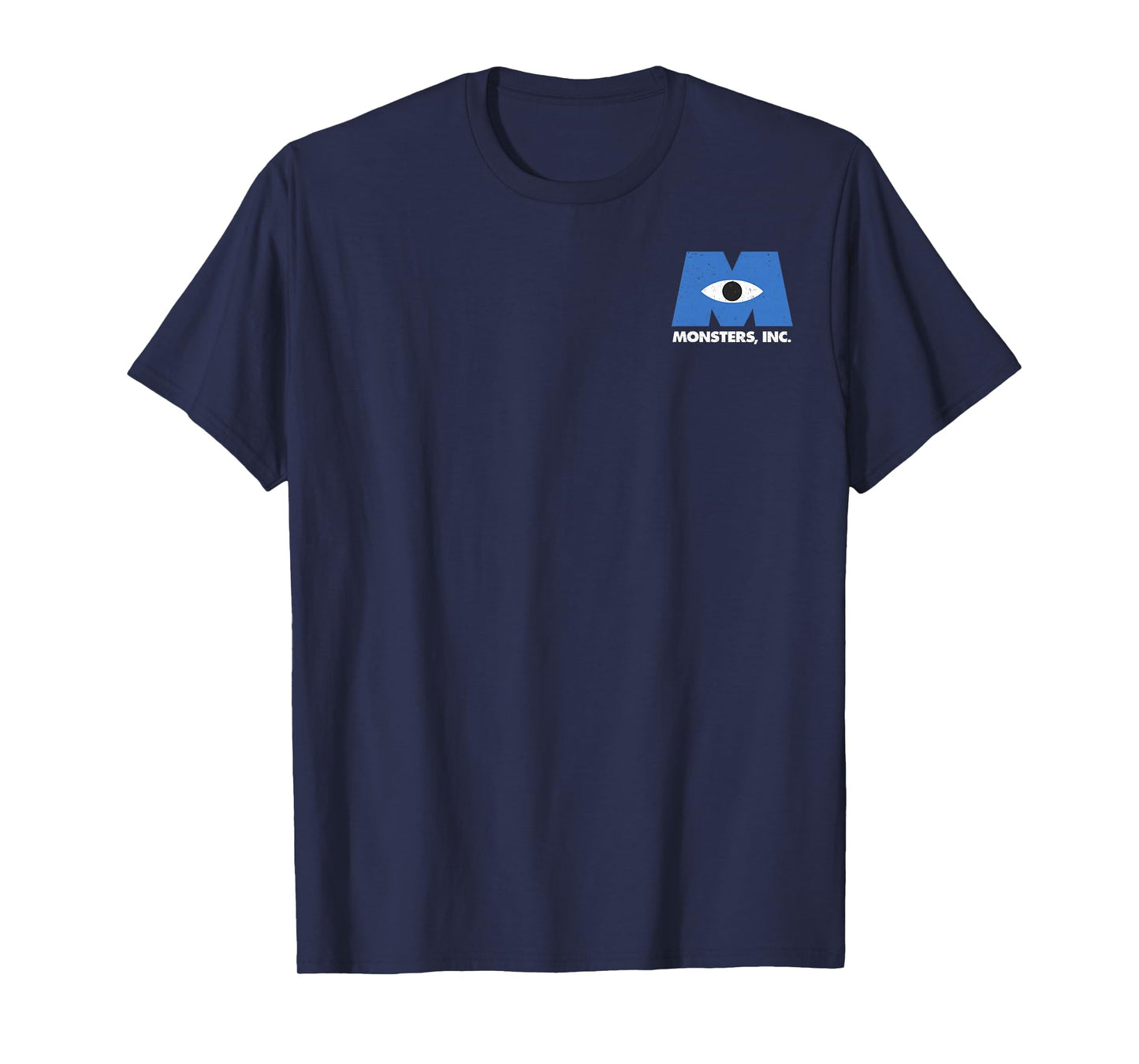 Disney Pixar Monsters Inc. Classic Iconic Small Pocket Logo T-Shirt