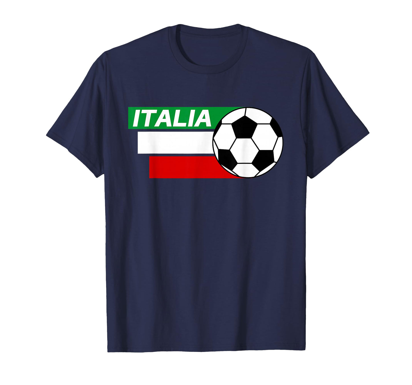 Italy Soccer shirt. Italian flag colors soccer T-Shirt