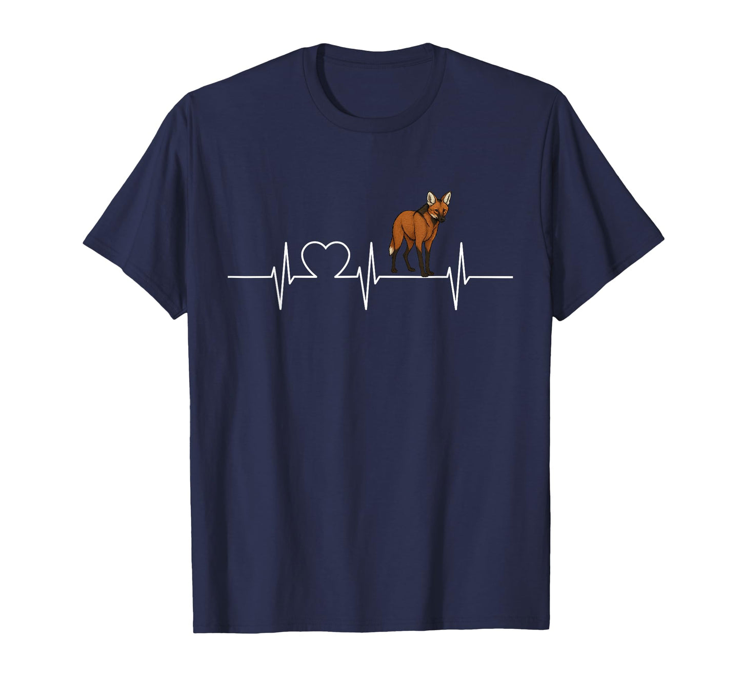 Maned Wolf Heartbeat Maned Wolves Maned Wolf T-Shirt