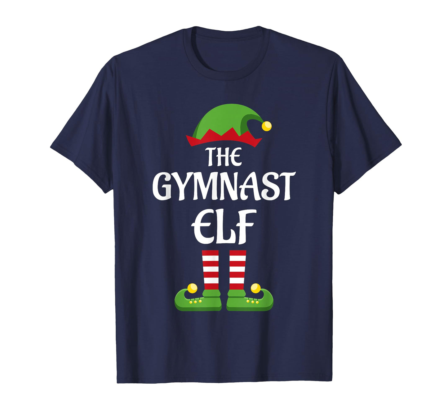 Gymnast Elf Family Matching Group Christmas Gymnastics T-Shirt