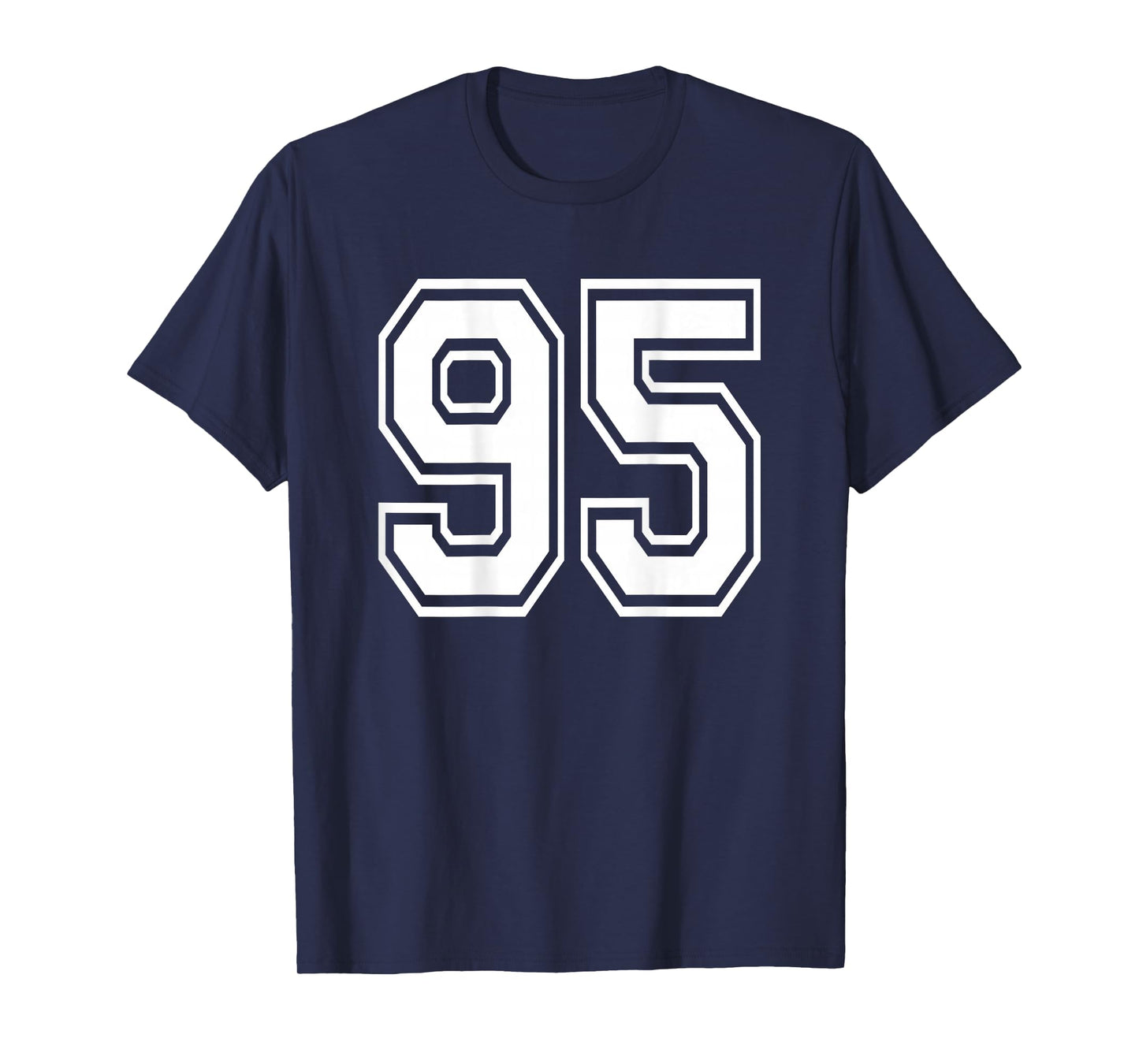 Number 95 T-Shirt Sports Player Number BACK Of Shirt Only T-Shirt