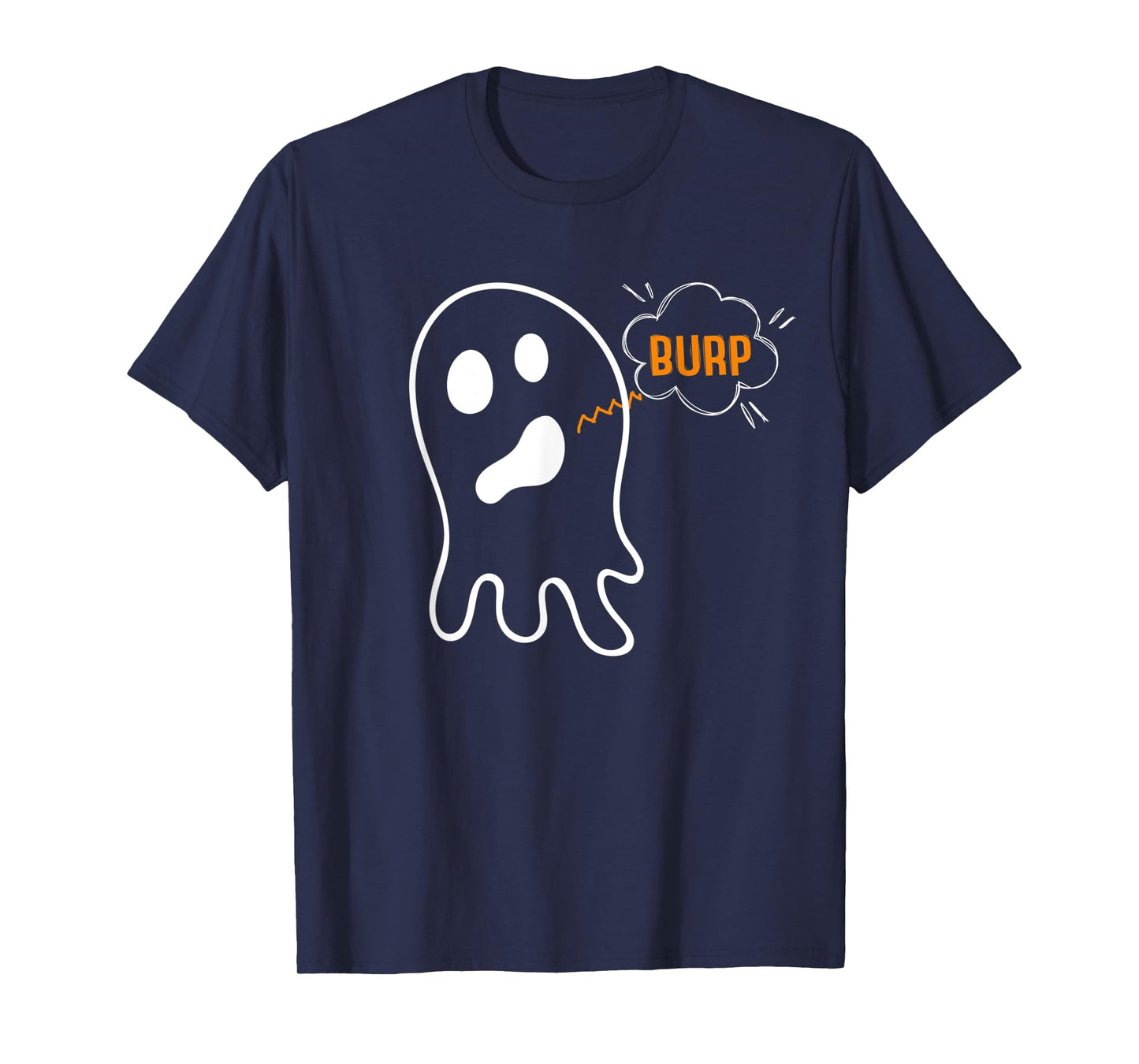 Burping Ghost Belch Burp Funny Halloween T-Shirt