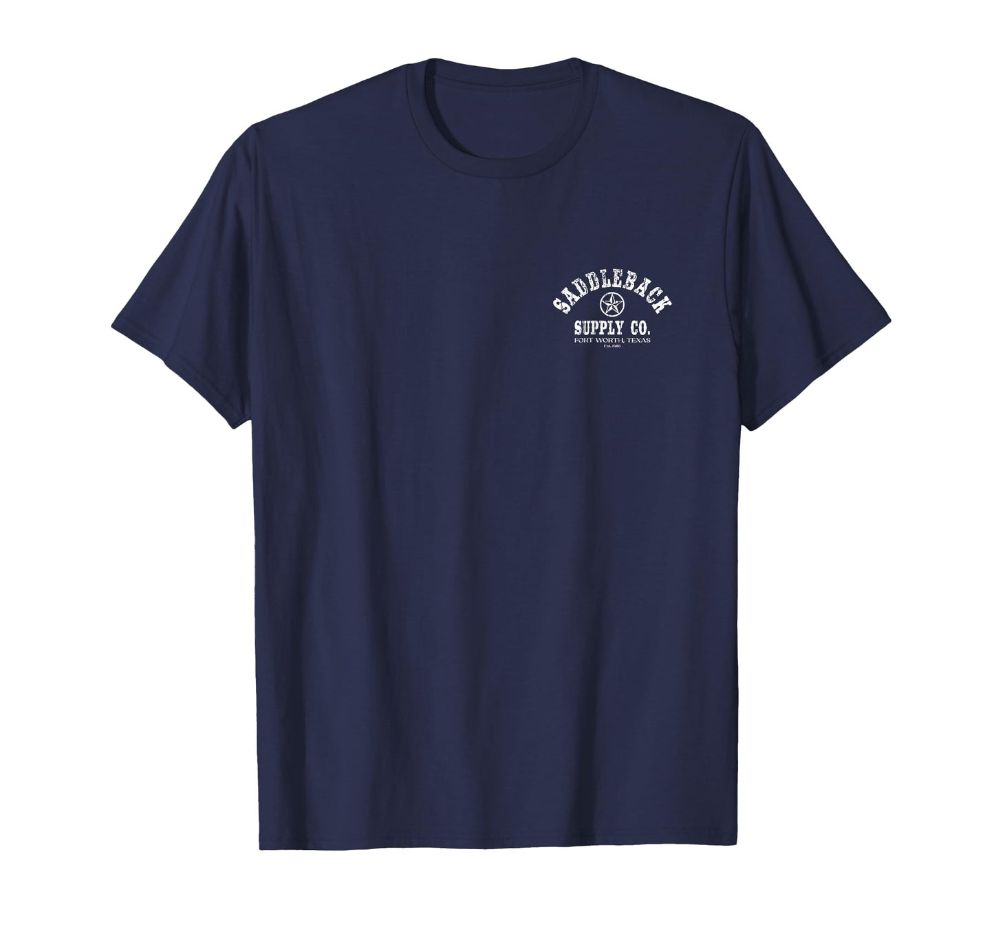 Saddleback Texas Lone Star White Logo Lightweight, Graphic T-Shirt