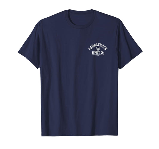 Saddleback Texas Lone Star White Logo Lightweight, Graphic T-Shirt