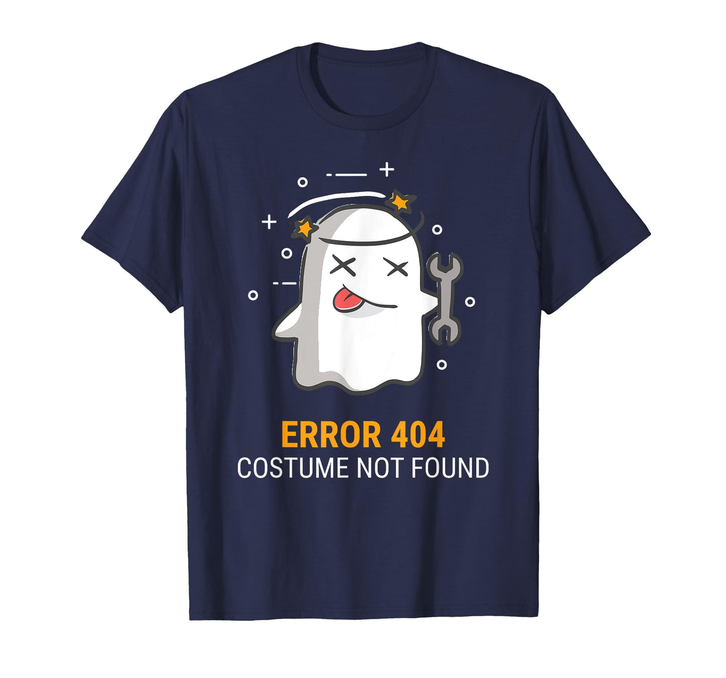 Error 404 Costume Not Found Easy Halloween Ghost T-Shirt