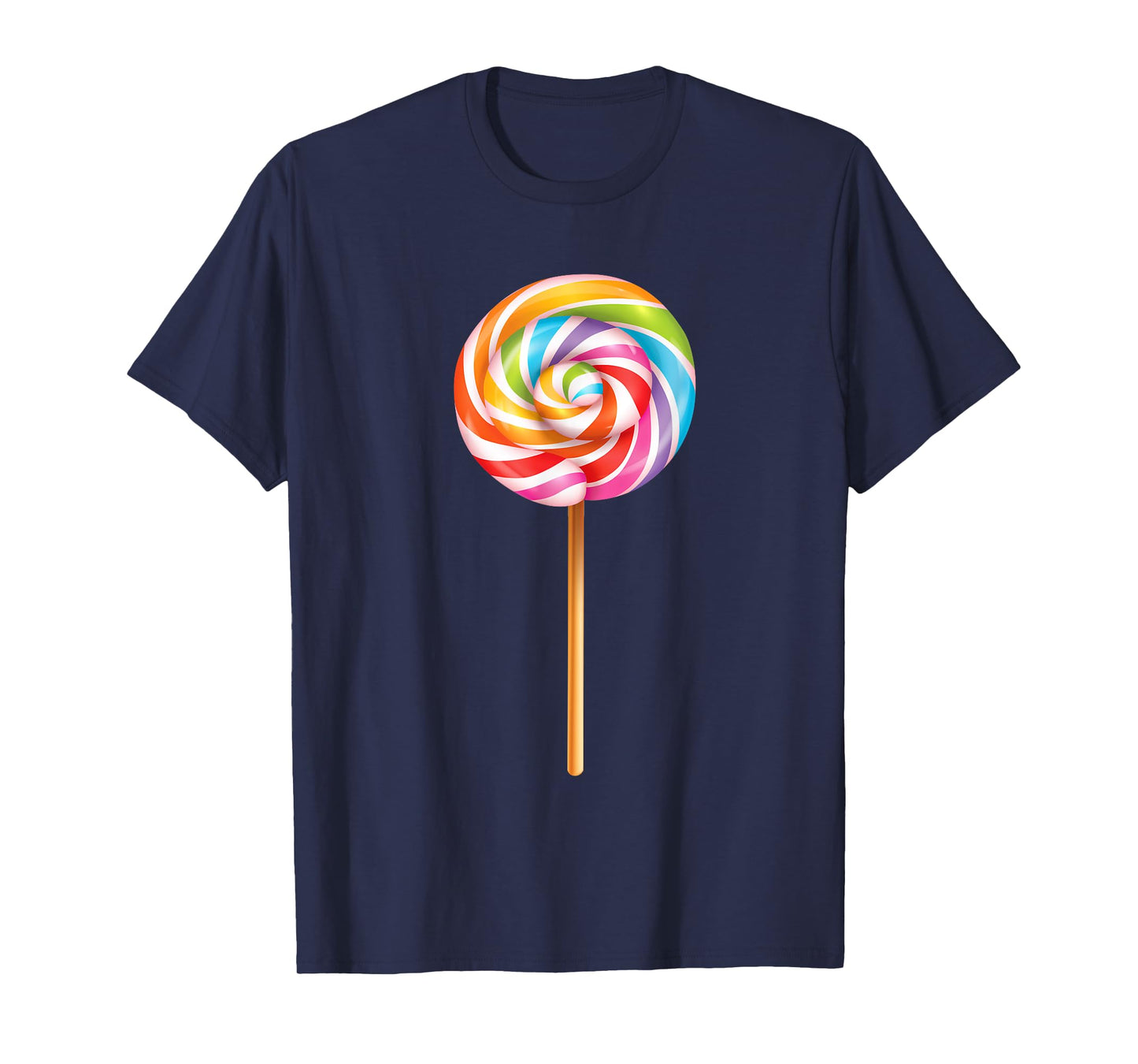 Lollipop Shirt Men Women Kids Rainbow Sucker Candy Costume T-Shirt