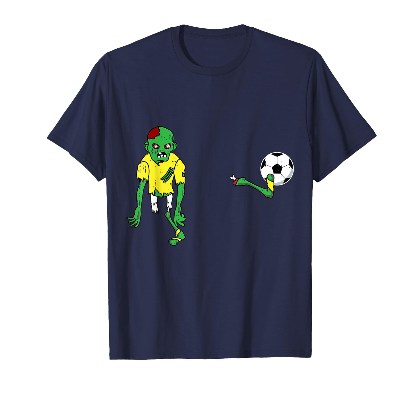 Zombie Soccer Costume Cute Easy Monster Halloween Gift T-Shirt