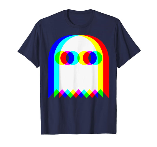 Ghost Trippy Vaporwave Halloween Techno Rave Funny Gamer T-Shirt