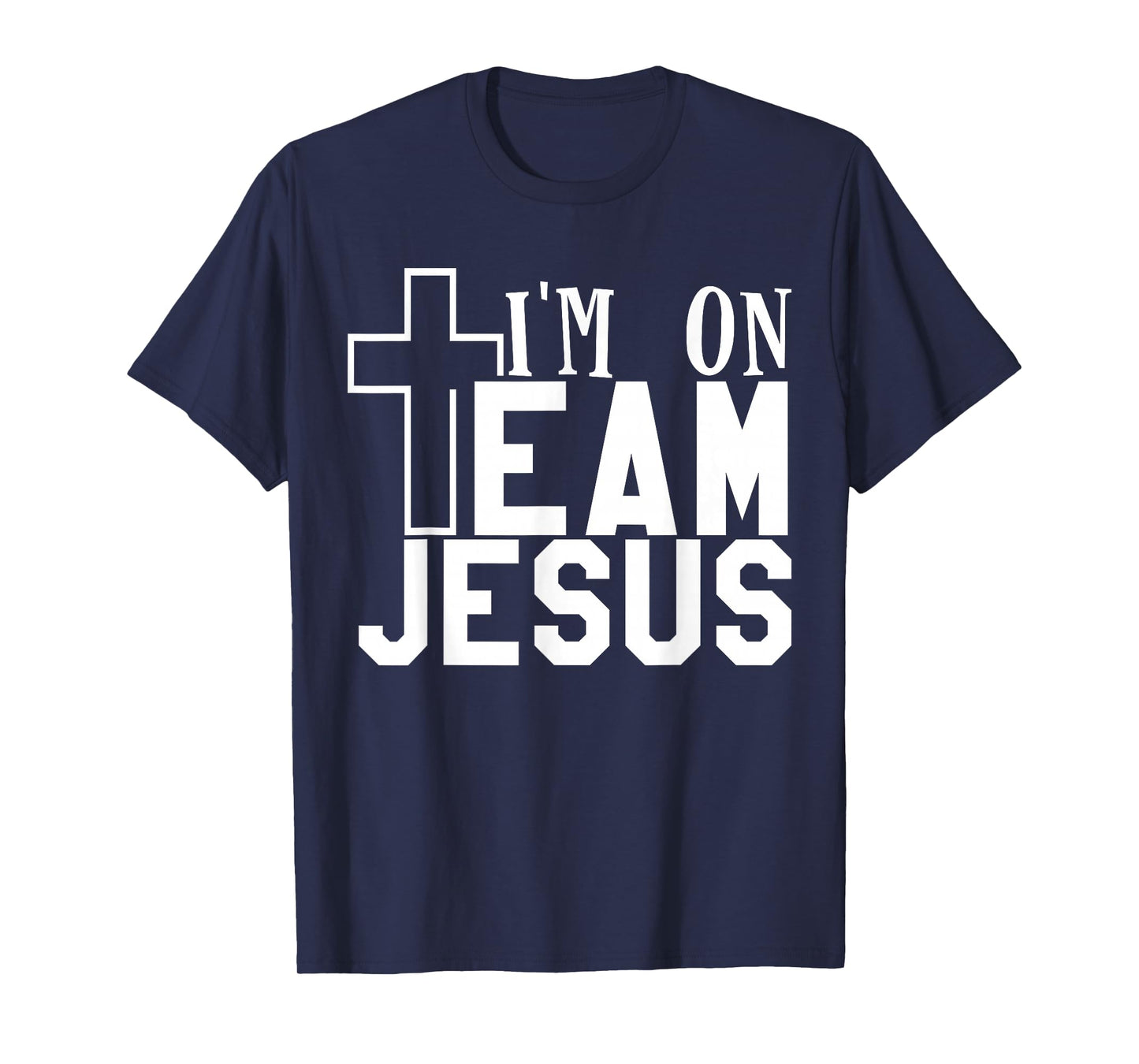 I'm On Team Jesus Christian Party T-Shirt, Men's 3X-Large, Black, Short Sleeve, Crew Neck, Classic Fit, 100% Cotton