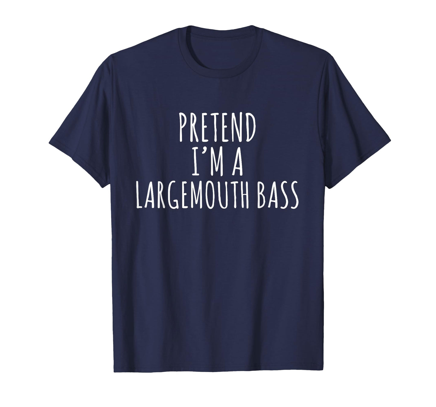 Lazy Halloween Costume Pretend I'm A Largemouth Bass Simple T-Shirt