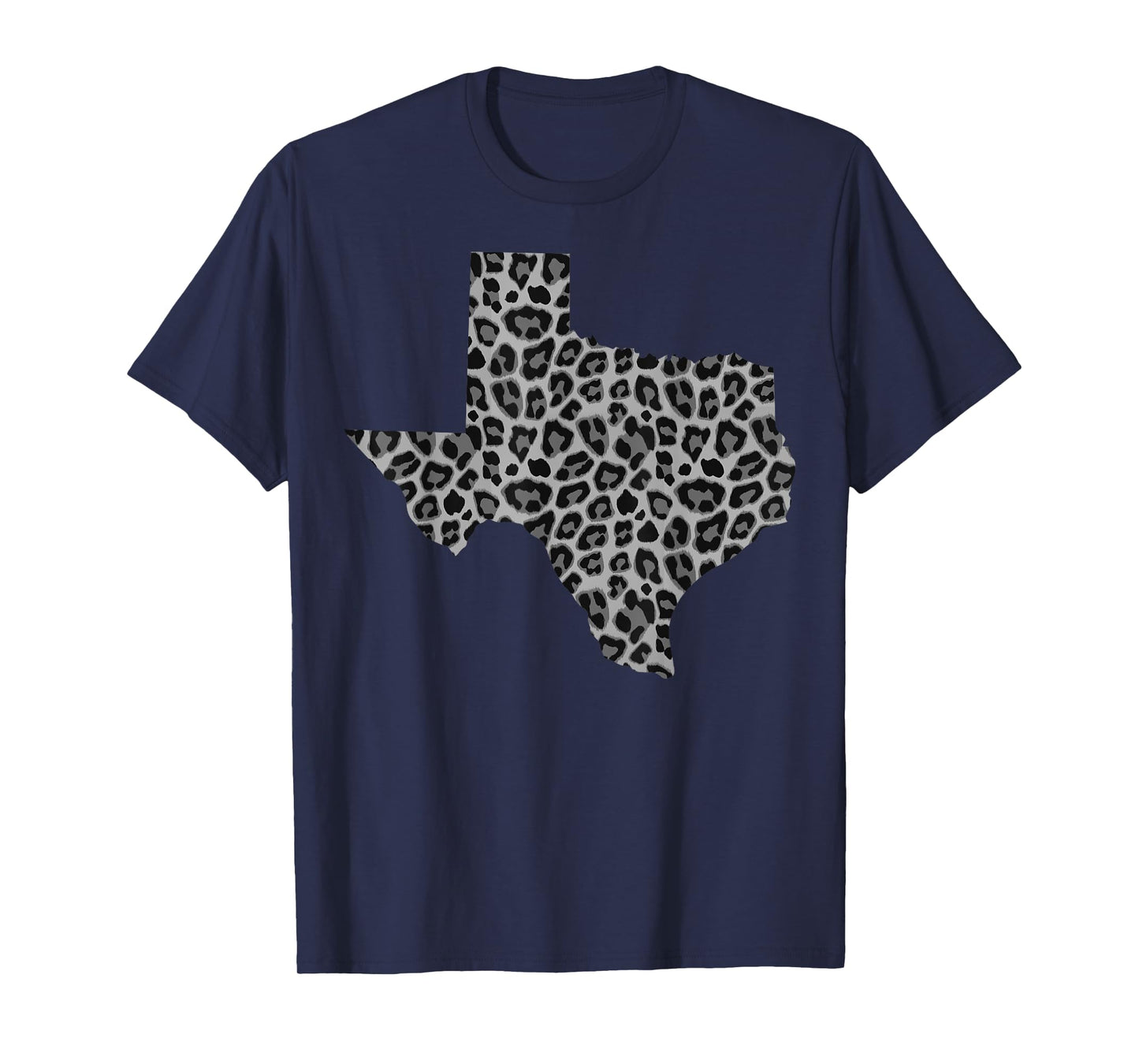 Cute Texas Shape Leopard Print | Wildlife Animal Lover Gift T-Shirt