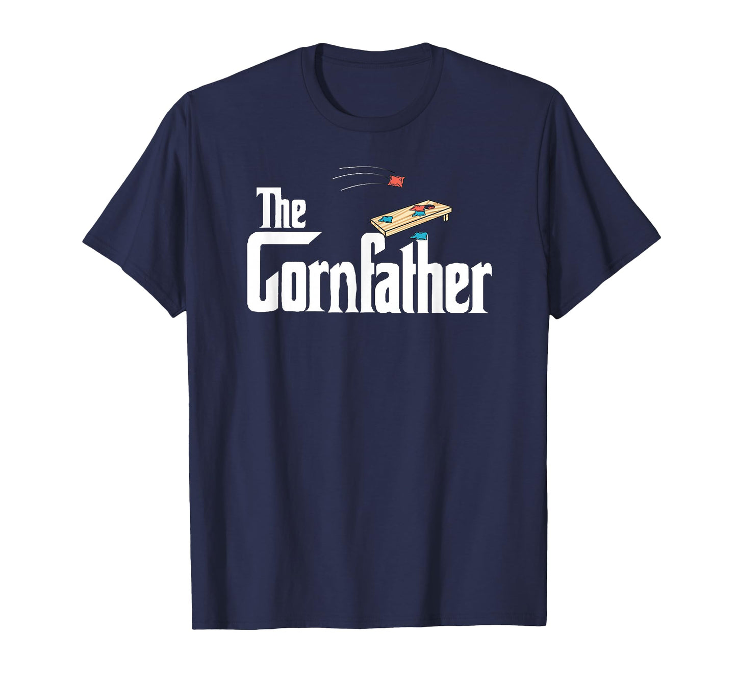 Funny Cornhole The Cornfather Funny Fathers T-Shirt