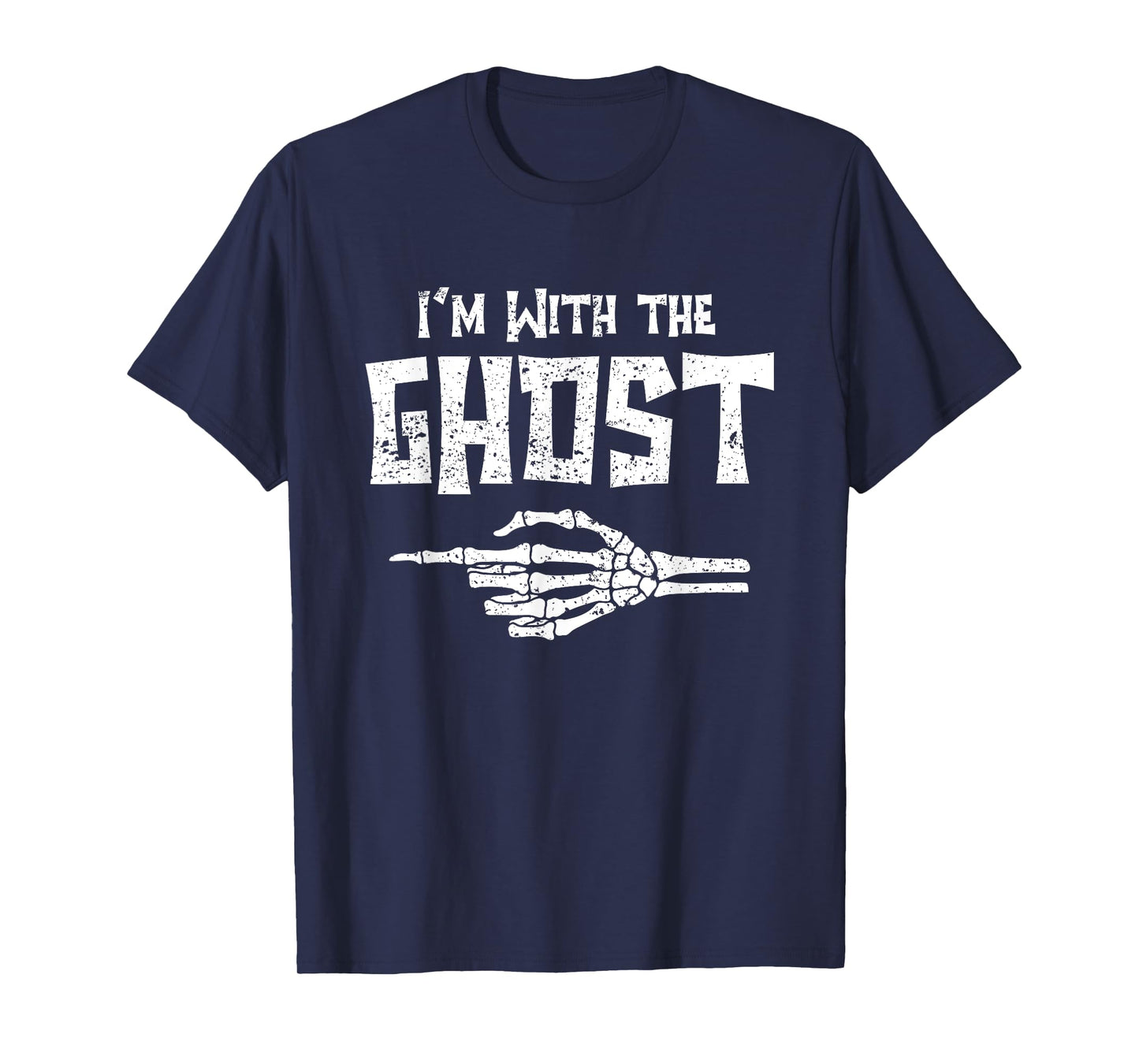 I'm With Ghost Matching Couple Easy Costume Halloween T-Shirt
