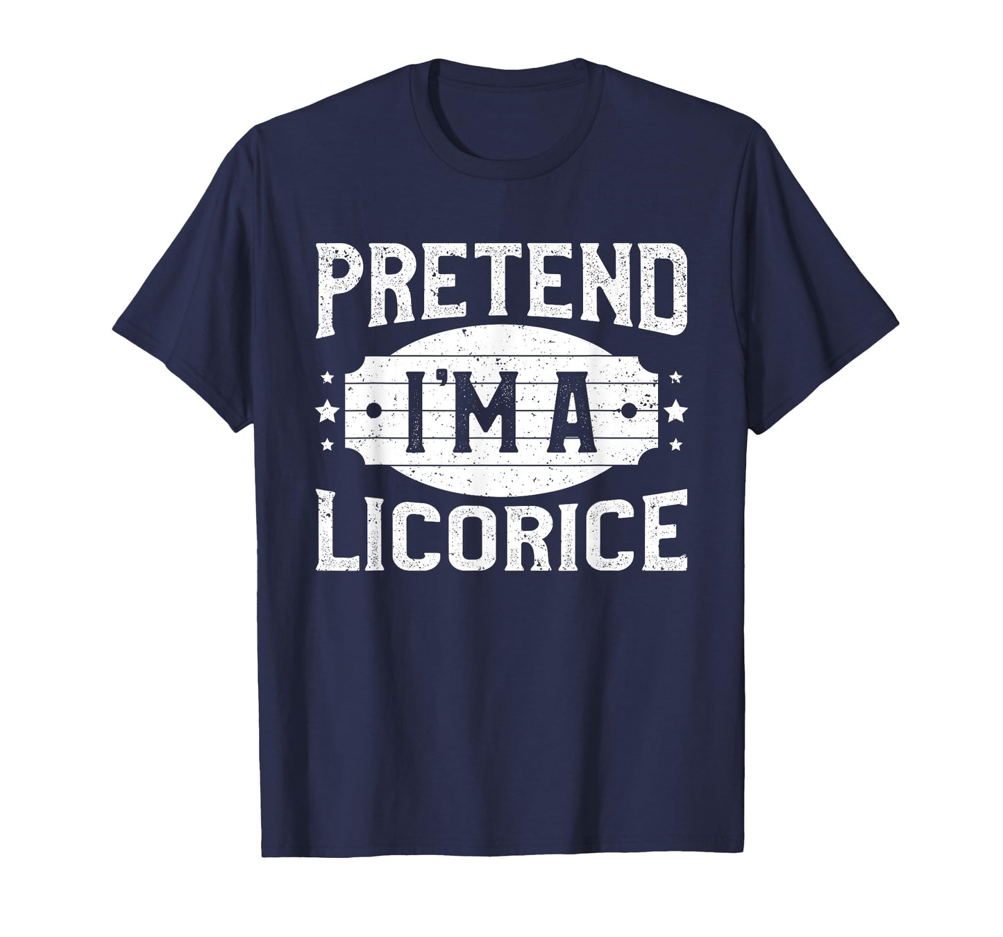 Pretend I'm A Licorice Matching Costume Lazy Halloween Party T-Shirt