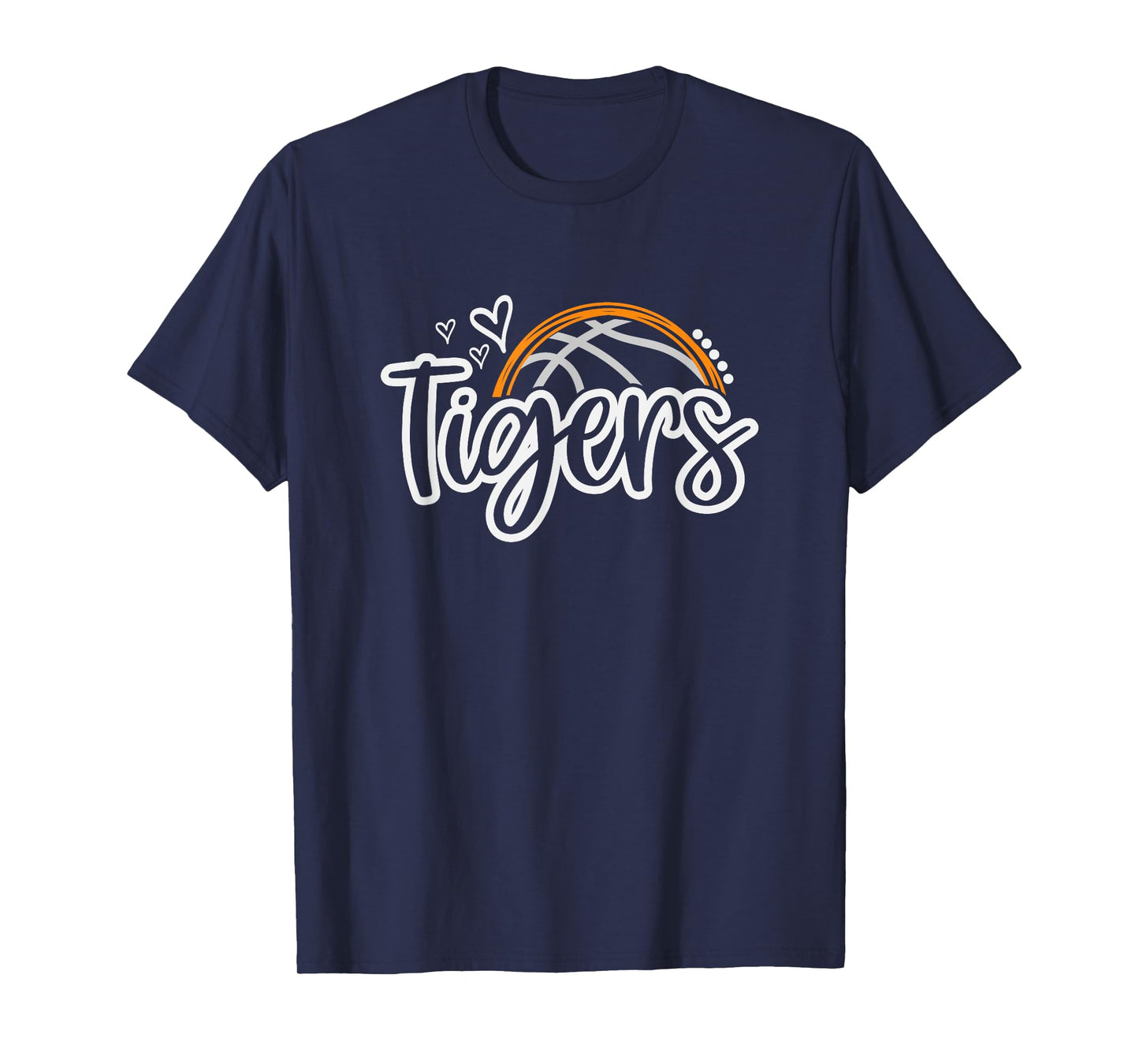 Basketball Tigers School Sports Fan Team Spirit T-Shirt