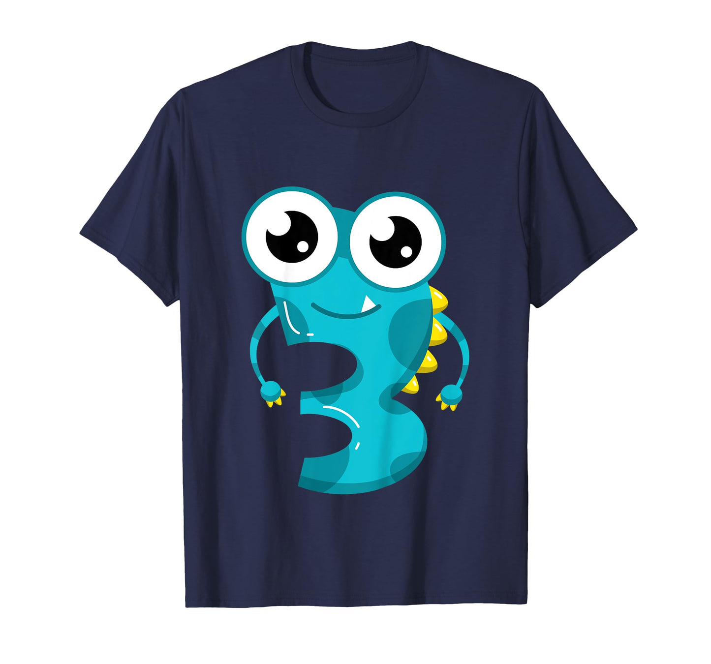 Kids 3rd Birthday Monsters Tee 3 Years Old Little Monster Gift T-Shirt