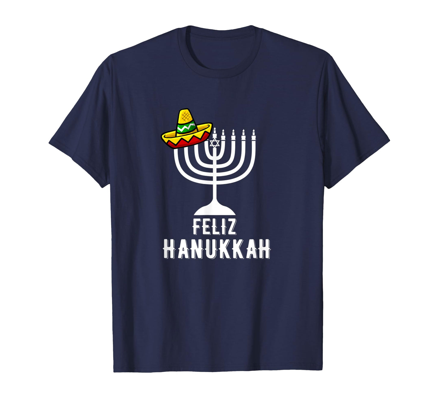 Feliz Hanukkah Awesome Menorah Chanukah Get Lit Dreidel T-Shirt