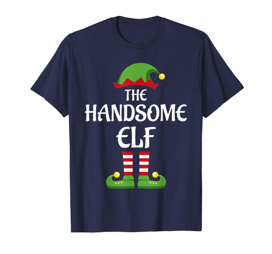 Handsome Elf Family Matching Group Christmas T-Shirt
