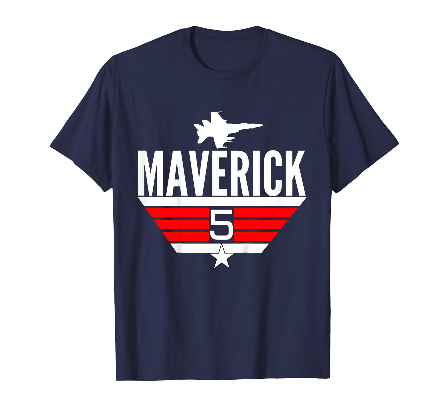 5 Year Old Top Maverick Jet Birthday Party Theme Shirt T-Shirt