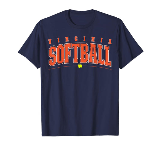 Virginia Softball Vintage Retro Design T-Shirt