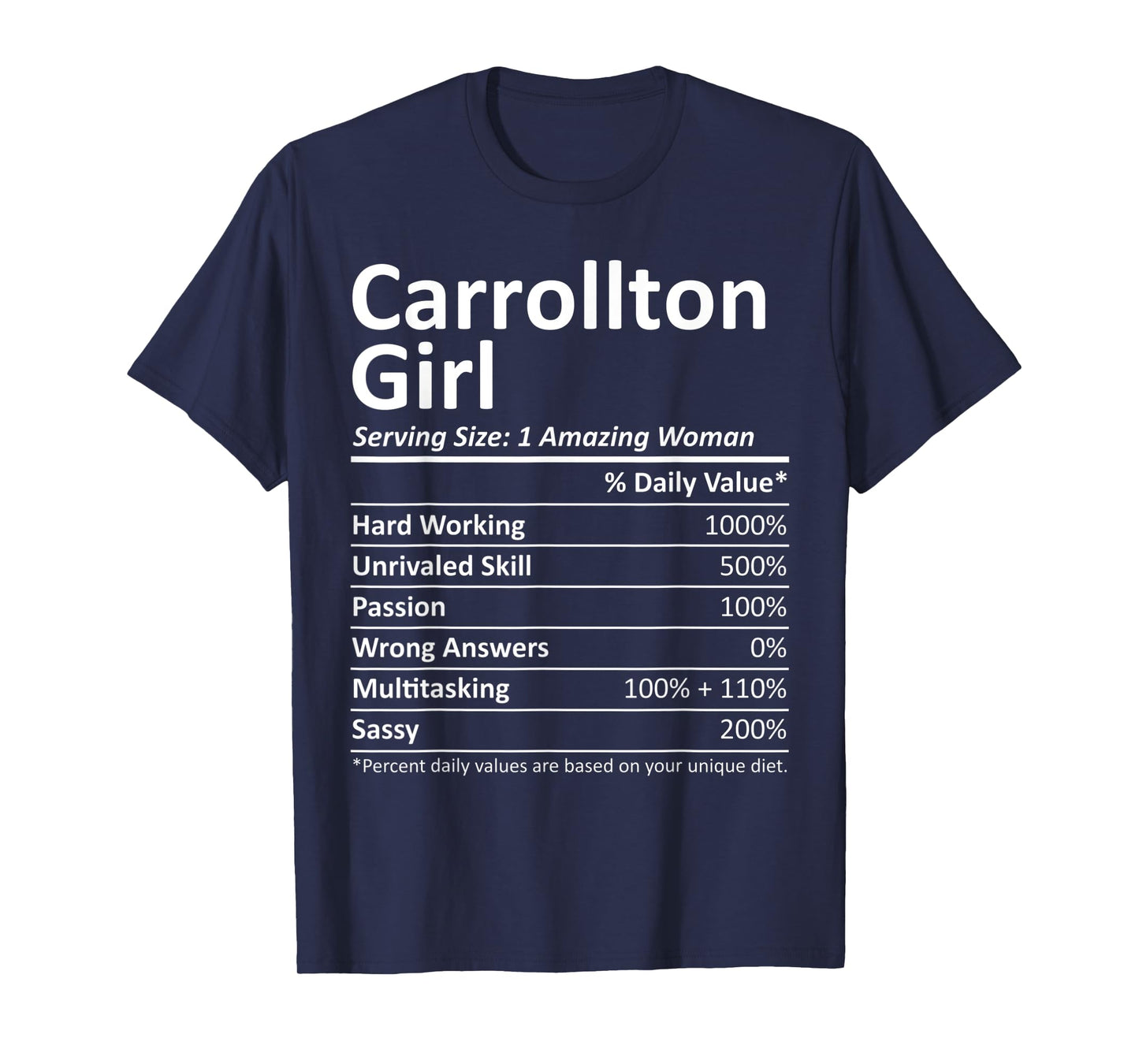 CARROLLTON GIRL TX TEXAS Funny City Home Roots USA Gift T-Shirt