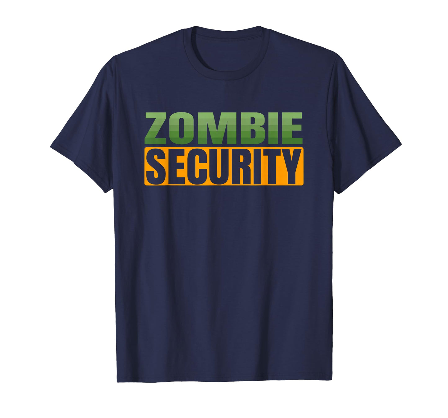 Halloween Easy Quick Mom Dad Adult Costume Zombie Security T-Shirt