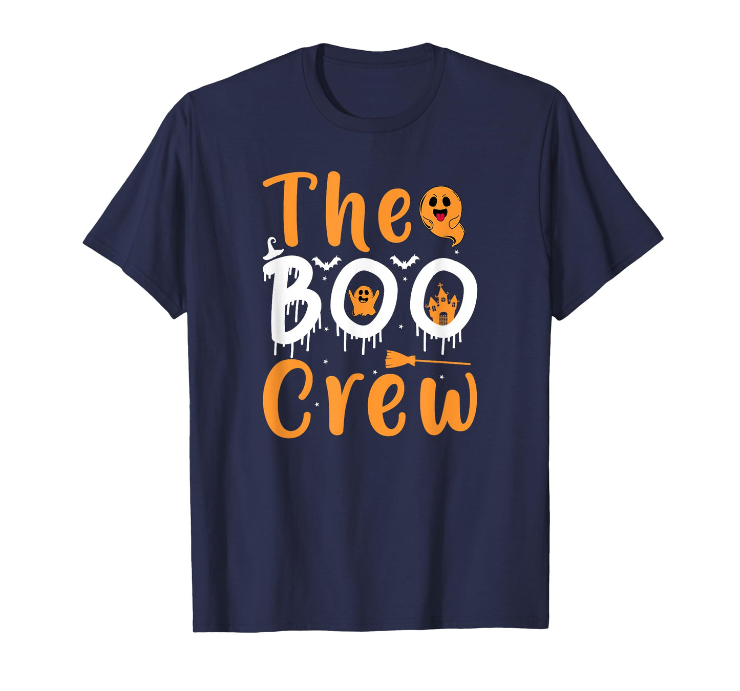 The Boo Crew Halloween Funny Ghost Costume T-Shirt