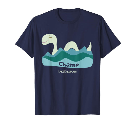 Champ Lake Champlain Lake Monster Cartoon Graphic T-Shirt T-Shirt