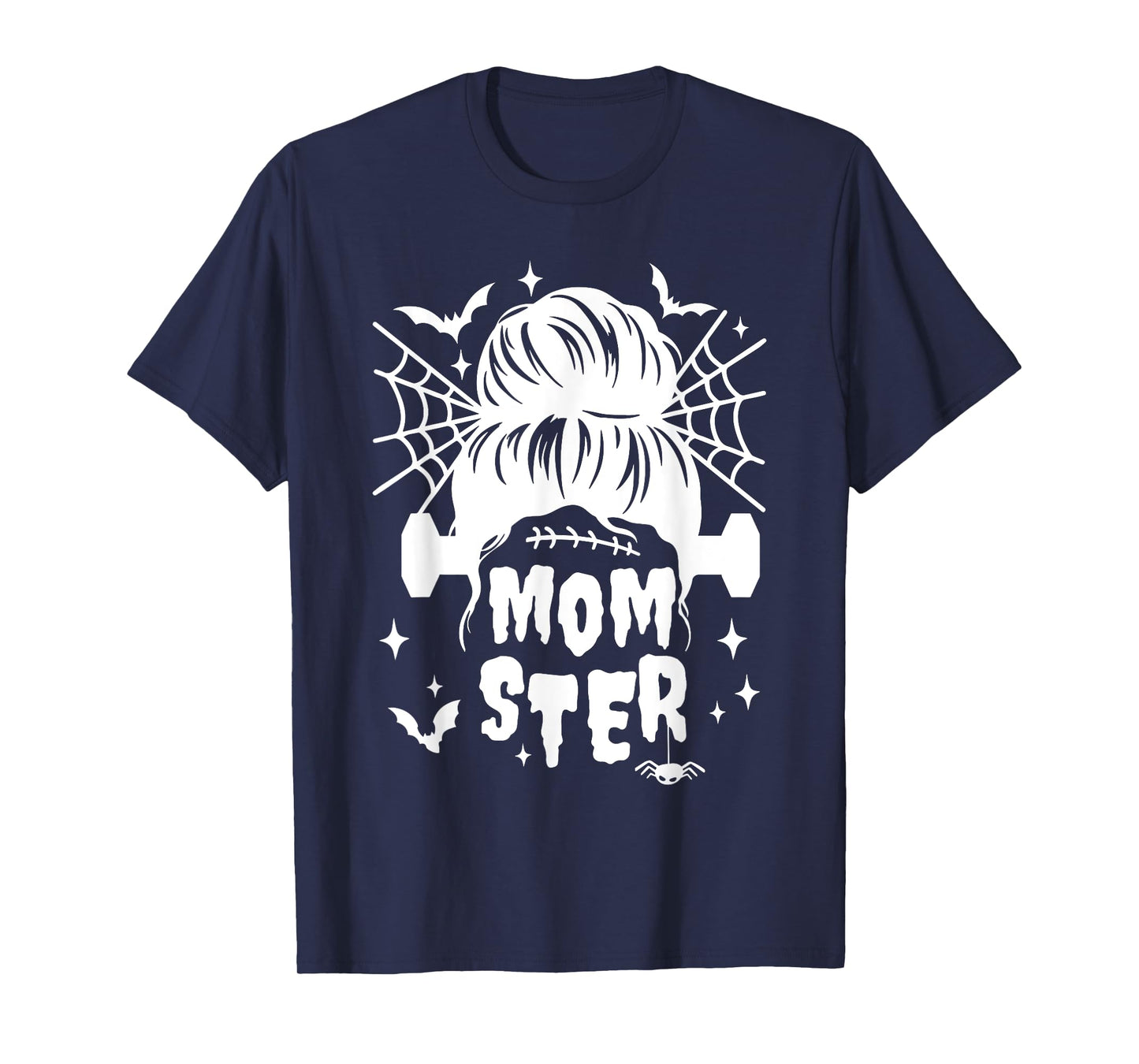 Momster Halloween Mommy Mama Hair Bun /Family Matching Party T-Shirt