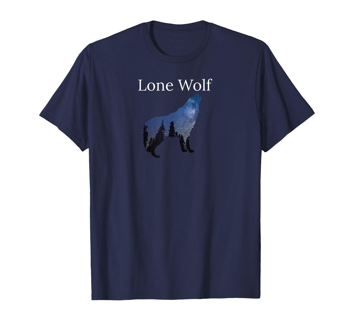 Lone Wolf Gift Shirt for Shy Introverts & Wolf Lovers Guys