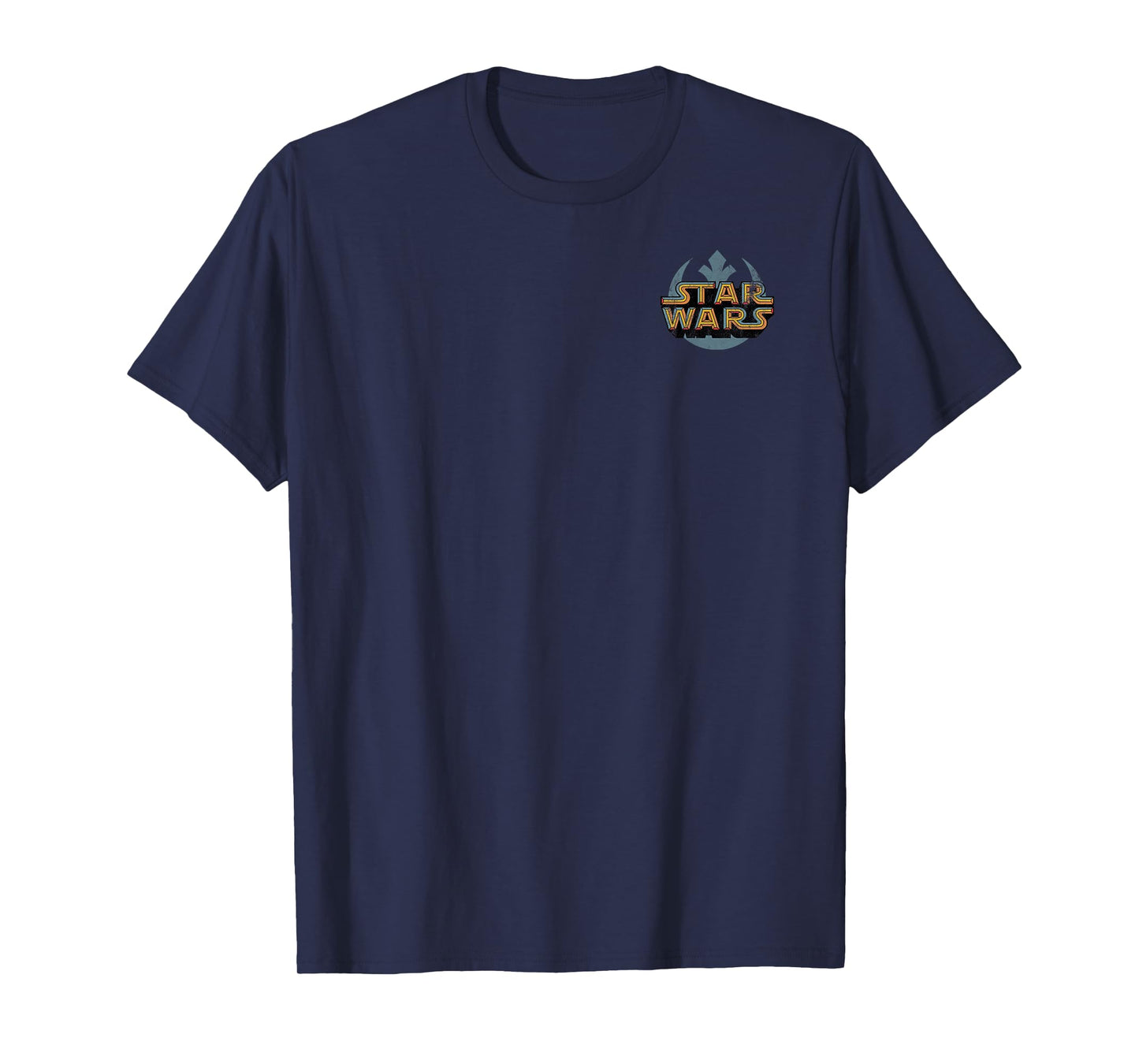 Star Wars Retro Text Logo Front & Back T-Shirt