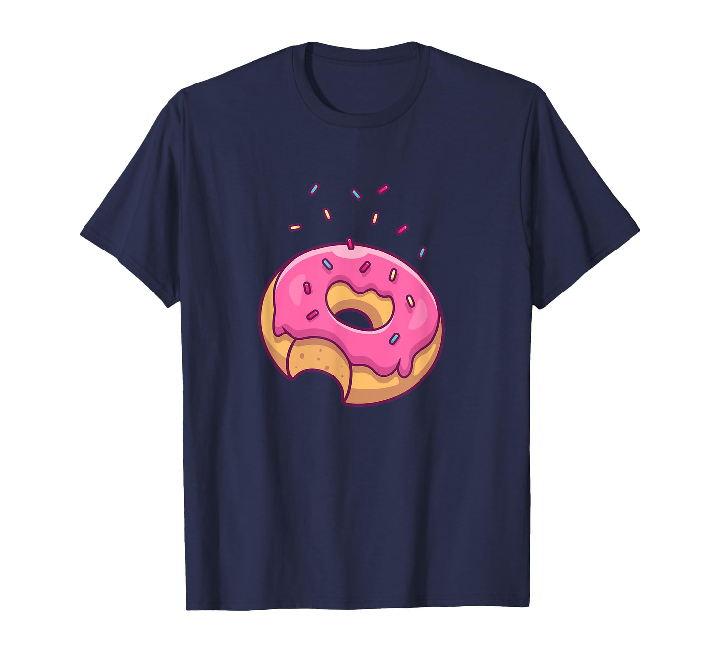 Big Pink Sprinkle Donut Doughnut Lovers T-Shirt