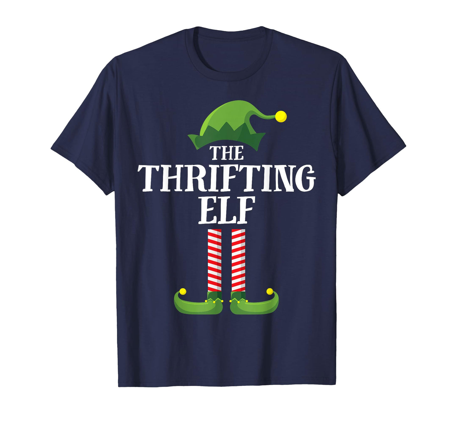 Thrifting Elf Matching Family Group Christmas Funny Elf T-Shirt