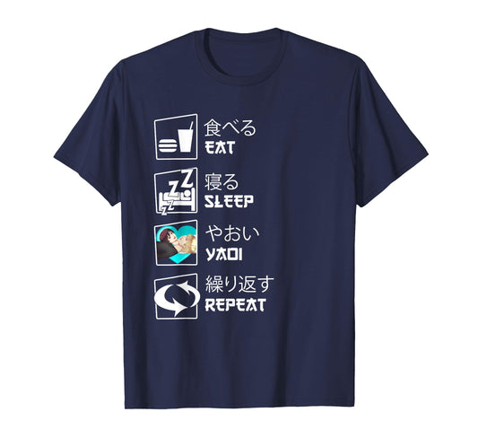 Eat Sleep Yaoi Repeat T-Shirt